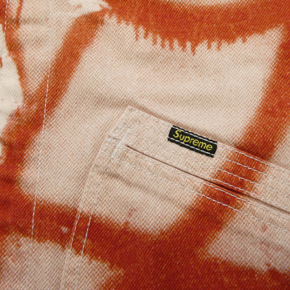 Supreme シュプリーム 21AW × Christopher Wool Denim Work Jacket クリストファー ウール デニム ワーク ジャケット オレンジ系 M【新古品】【未使用】【中古】