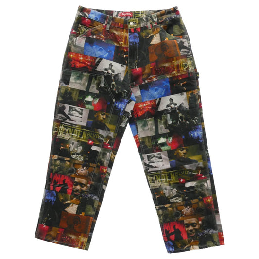 Supreme シュプリーム 21AW Nas and DMX Collage Double Knee Denim Painter Pant Nas アンド DMX コラージュ ダブル ニー デニム ペインター パンツ マルチカラー系 36【新古品】【未使用】【中古】