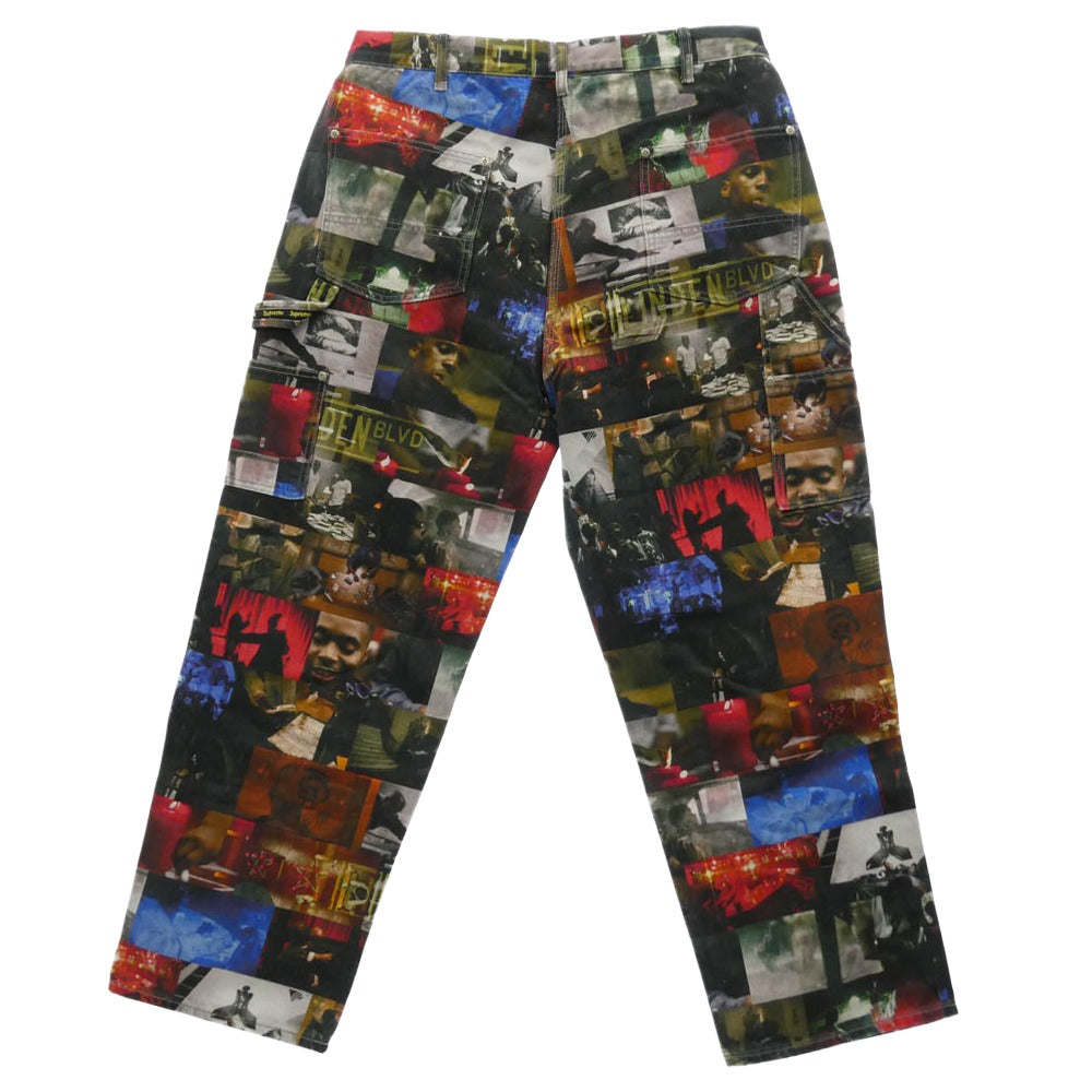 Supreme シュプリーム 21AW Nas and DMX Collage Double Knee Denim Painter Pant Nas アンド DMX コラージュ ダブル ニー デニム ペインター パンツ マルチカラー系 36【新古品】【未使用】【中古】