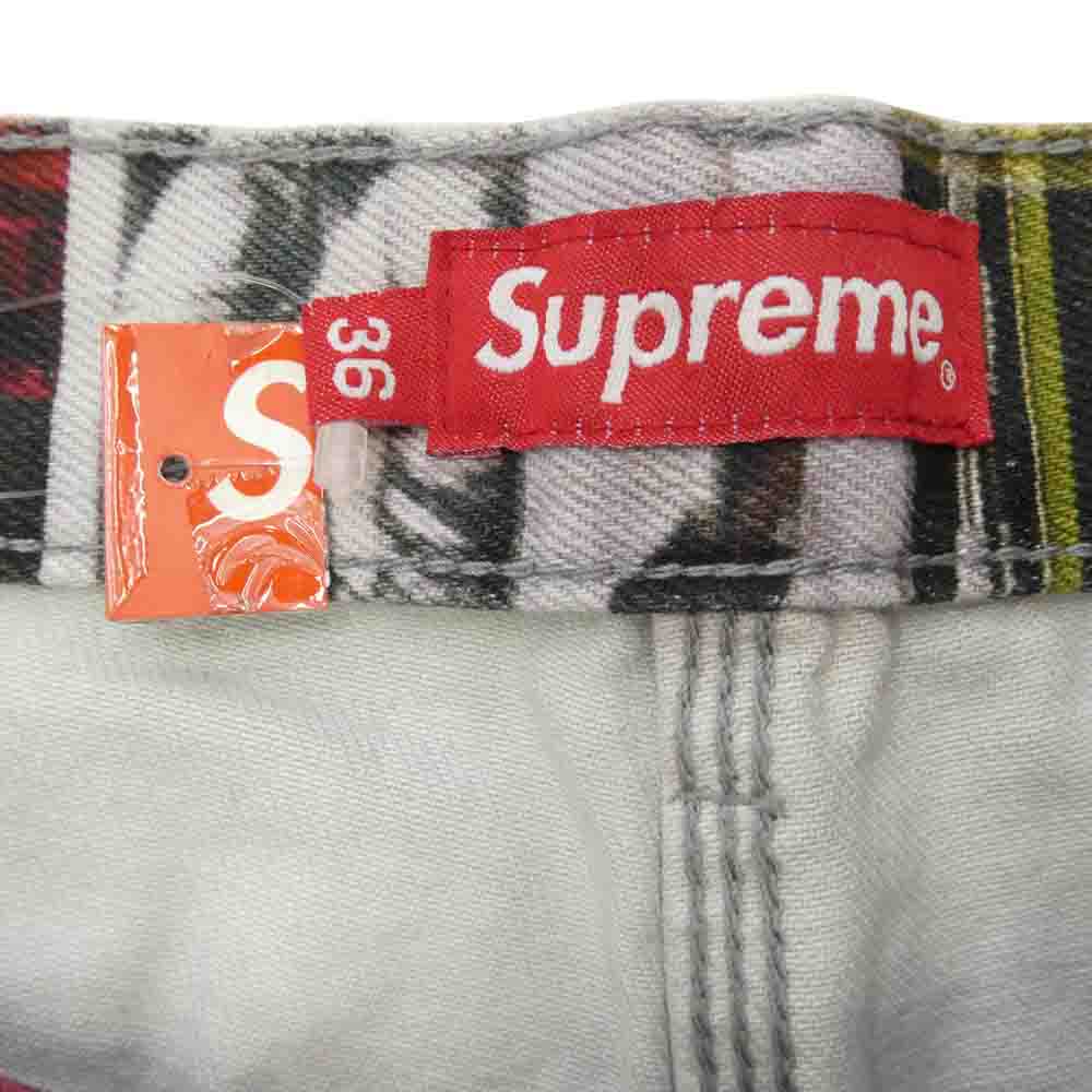 Supreme シュプリーム 21AW Nas and DMX Collage Double Knee Denim Painter Pant Nas アンド DMX コラージュ ダブル ニー デニム ペインター パンツ マルチカラー系 36【新古品】【未使用】【中古】