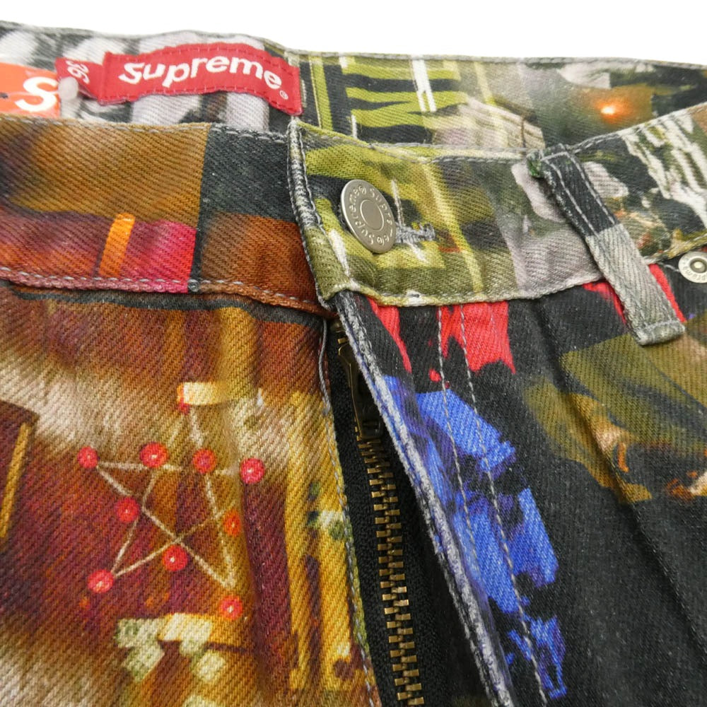 Supreme シュプリーム 21AW Nas and DMX Collage Double Knee Denim Painter Pant Nas アンド DMX コラージュ ダブル ニー デニム ペインター パンツ マルチカラー系 36【新古品】【未使用】【中古】