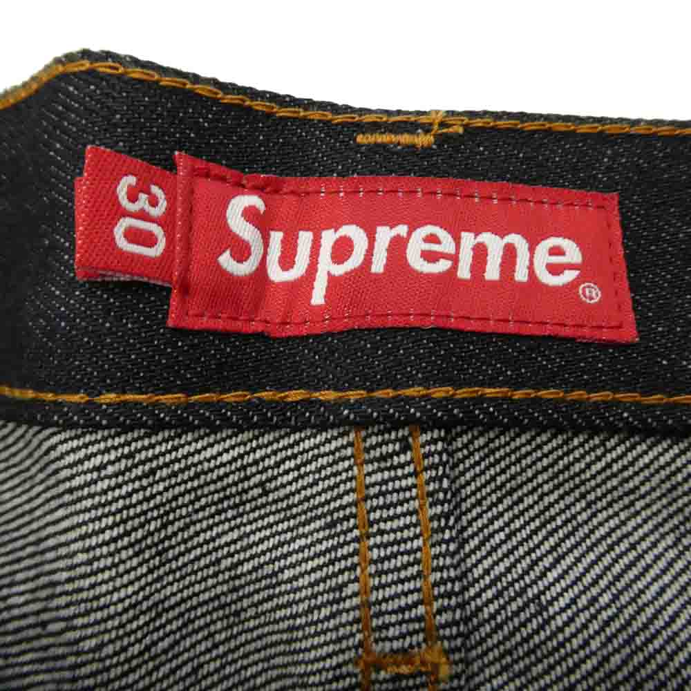 Supreme シュプリーム 23SS Rigid Slim Jean リジッド スリム ジーンズ セルビッチ デニム パンツ ダークネイビー系 30【新古品】【未使用】【中古】