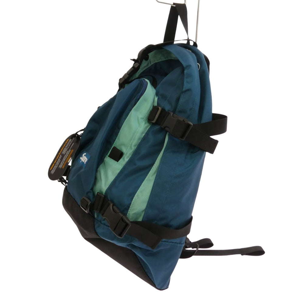 Supreme シュプリーム 19AW Backpack バックパック リュック バッグ ダークティール ブルー系 グリーン系【極上美品】【中古】