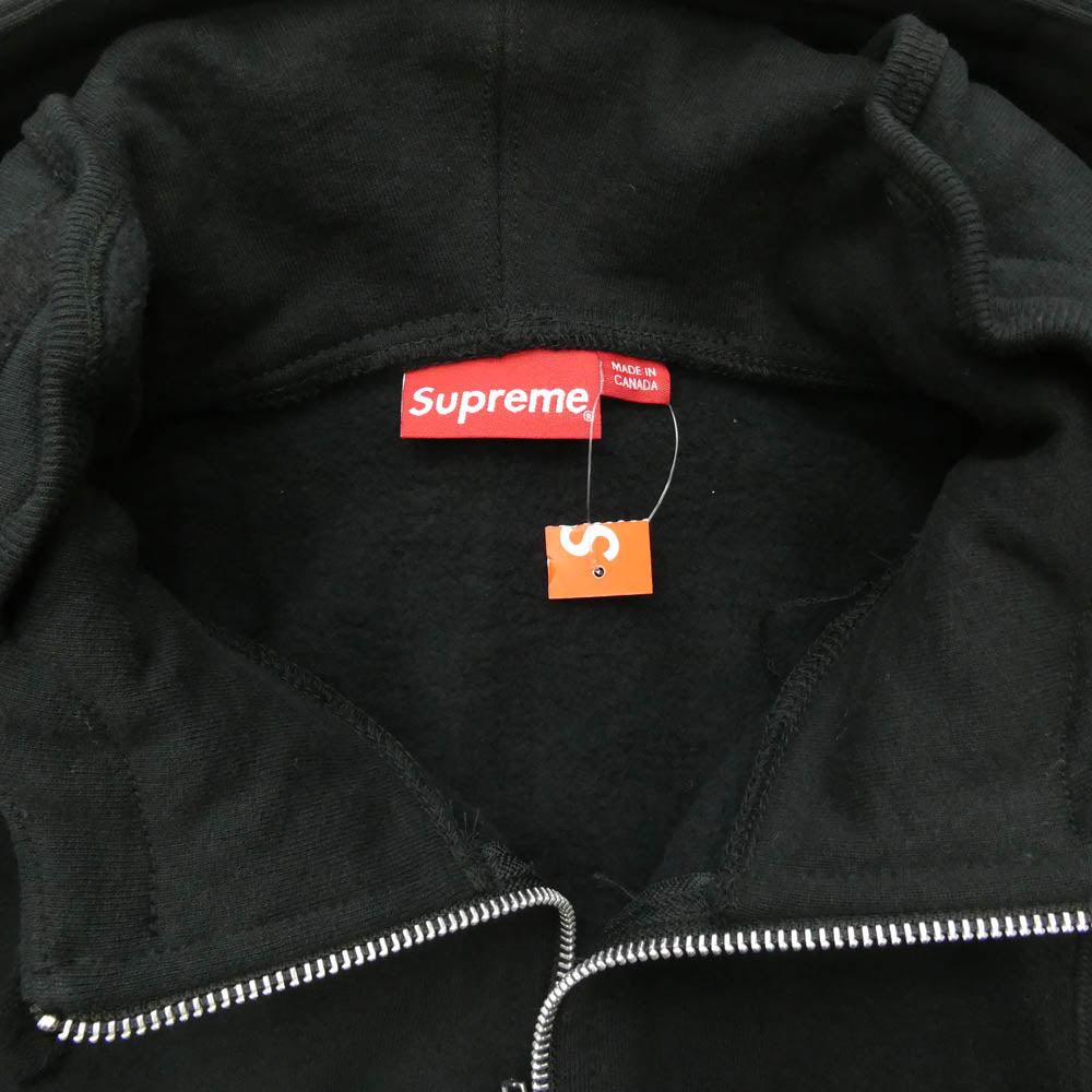 Supreme シュプリーム Small Box Zip Up Hooded Sweatshirt スモールボックス ジップアップ フーディー スウェットシャツ パーカー ブラック系 S【美品】【中古】