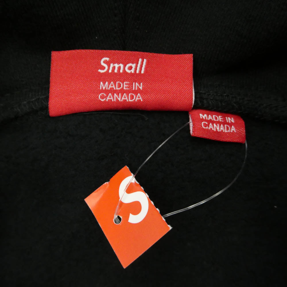 Supreme シュプリーム Small Box Zip Up Hooded Sweatshirt スモールボックス ジップアップ フーディー スウェットシャツ パーカー ブラック系 S【美品】【中古】