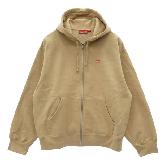 Supreme シュプリーム 25SS Small Box Hooded Sweatshirt スモール ボックス フーディー スウェットシャツ パーカー カーキ ライトブラウン系 L【極上美品】【中古】