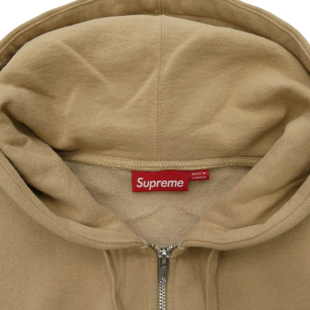Supreme シュプリーム 25SS Small Box Hooded Sweatshirt スモール ボックス フーディー スウェットシャツ パーカー カーキ ライトブラウン系 L【極上美品】【中古】