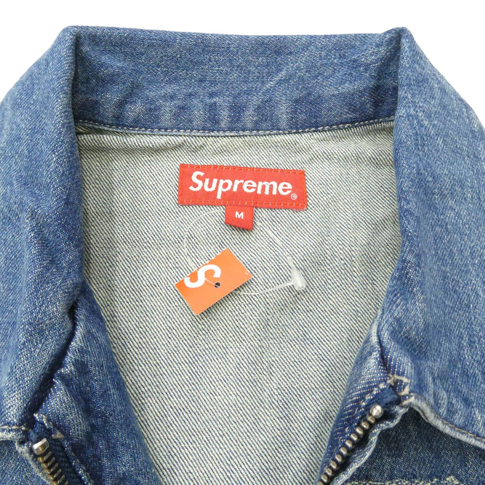 Supreme シュプリーム 21AW John Coltrane A Love Supreme Denim Harrington ジョン コルトレーン ア ラブ シュプリーム デニム ハリントン デニムジャケット ブルー系 M【新古品】【未使用】【中古】
