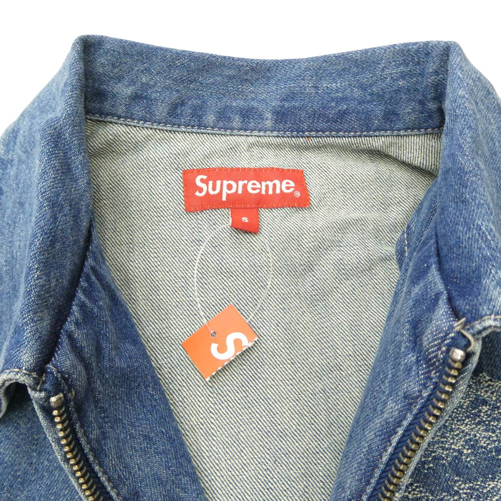 Supreme シュプリーム 21AW John Coltrane A Love Supreme Denim Harrington ジョン コルトレーン ア ラブ シュプリーム デニム ハリントン デニムジャケット インディゴブルー系 S【新古品】【未使用】【中古】