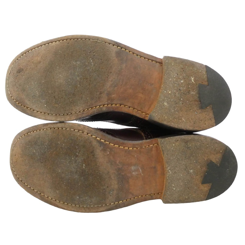 Tricker's トリッカーズ 5180 ウィングチップ カントリー ブーツ ブラウン系 UK5【中古】