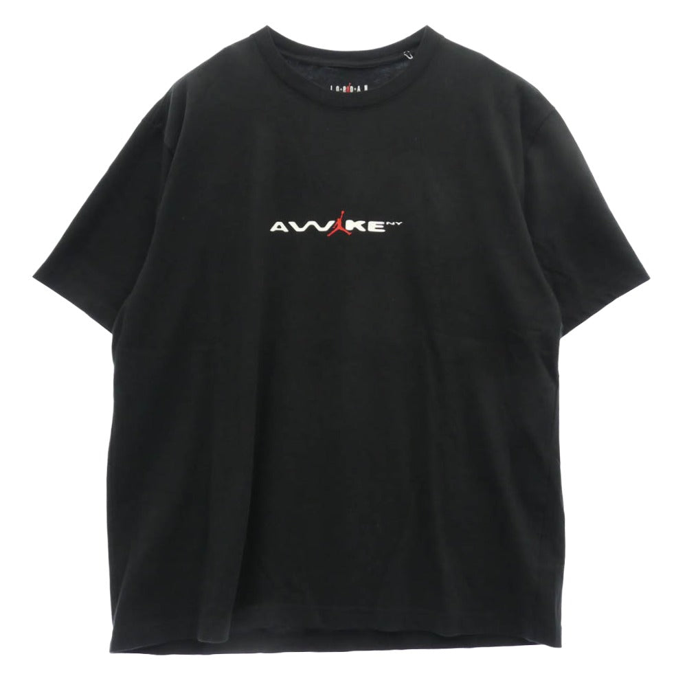 NIKE ナイキ IB7290-010 ? AWAKE JORDAN BRAND M J AWNY TEE BLACK WHITE UNIVERSITY RED アウェイク ジョーダンブランド AWNY S/S Ｔシャツ 半袖カットソー ブラック系 XXL【中古】