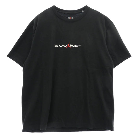 NIKE ナイキ IB7290-010 ? AWAKE JORDAN BRAND M J AWNY TEE BLACK WHITE UNIVERSITY RED アウェイク ジョーダンブランド AWNY S/S Ｔシャツ 半袖カットソー ブラック系 XXL【中古】