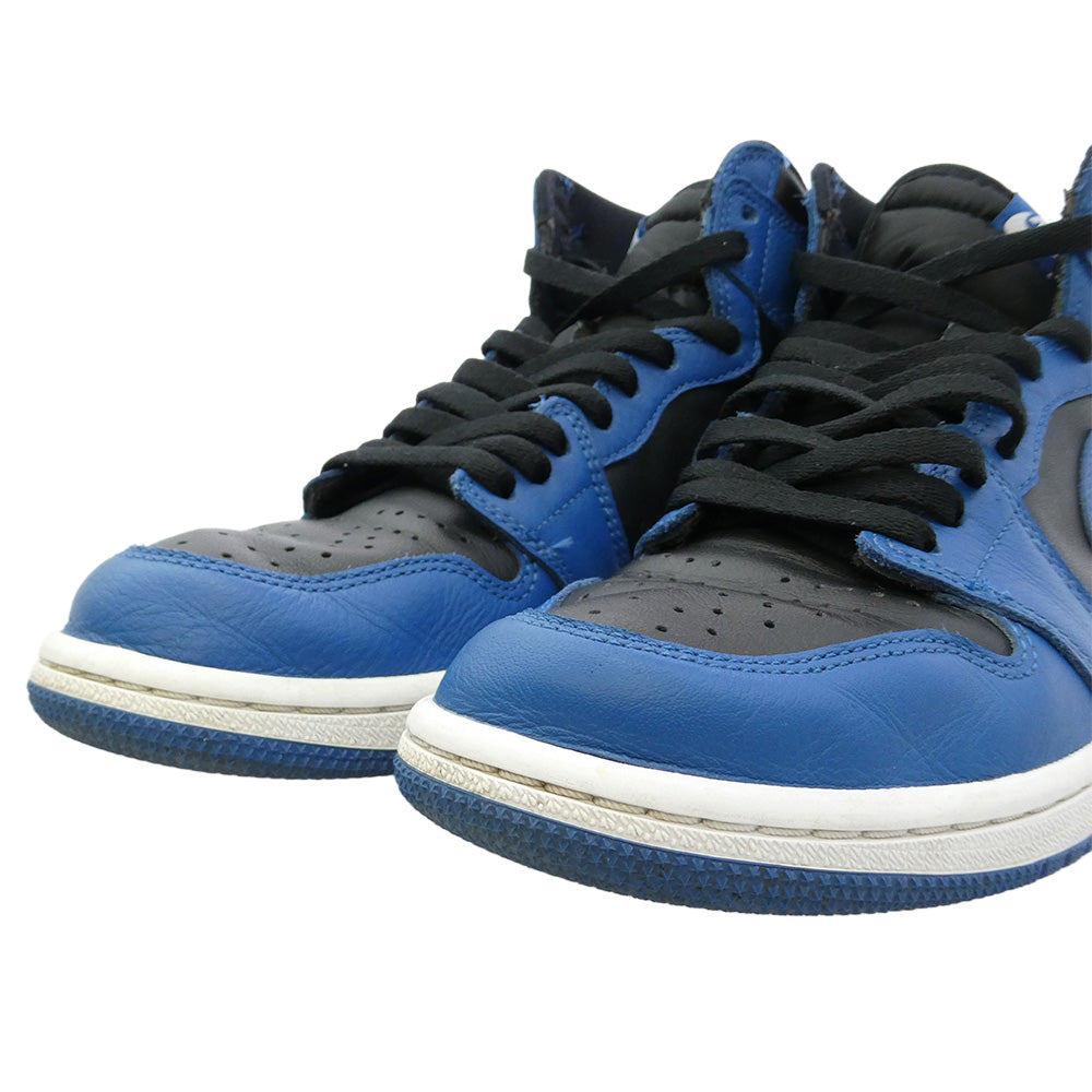 NIKE ナイキ 555088-404 Air Jordan 1 Retro High OG Dark Marina Blue エアジョーダン1 レトロ ハイ OG ダークマリーナブルー ハイカットスニーカー ブルー系 25.5cm【中古】