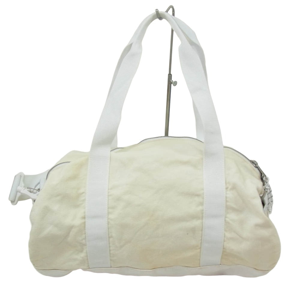 STUSSY ステューシー 16SS × Herschel ハーシャル 2way ボストンバッグ ダッフルバッグ オフホワイト系【中古】