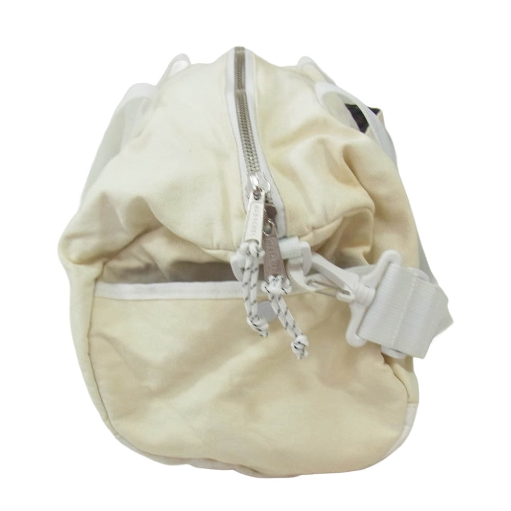 STUSSY ステューシー 16SS × Herschel ハーシャル 2way ボストンバッグ ダッフルバッグ オフホワイト系【中古】