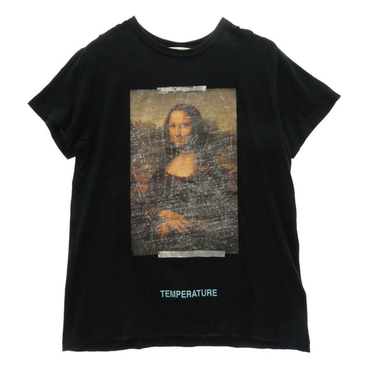 OFF-WHITE オフホワイト 18SS OMAA002S18001012 MONALISA SS TEE モナリザ バックアロー プリント Tシャツ 半袖 カットソー ブラック系 S【中古】