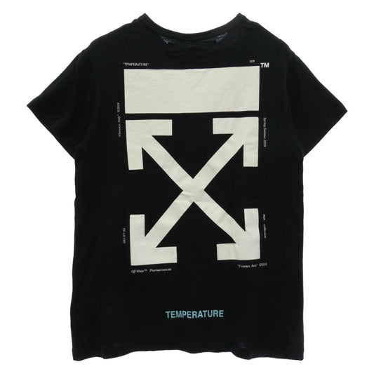 OFF-WHITE オフホワイト 18SS OMAA002S18001012 MONALISA SS TEE モナリザ バックアロー プリント Tシャツ 半袖 カットソー ブラック系 S【中古】