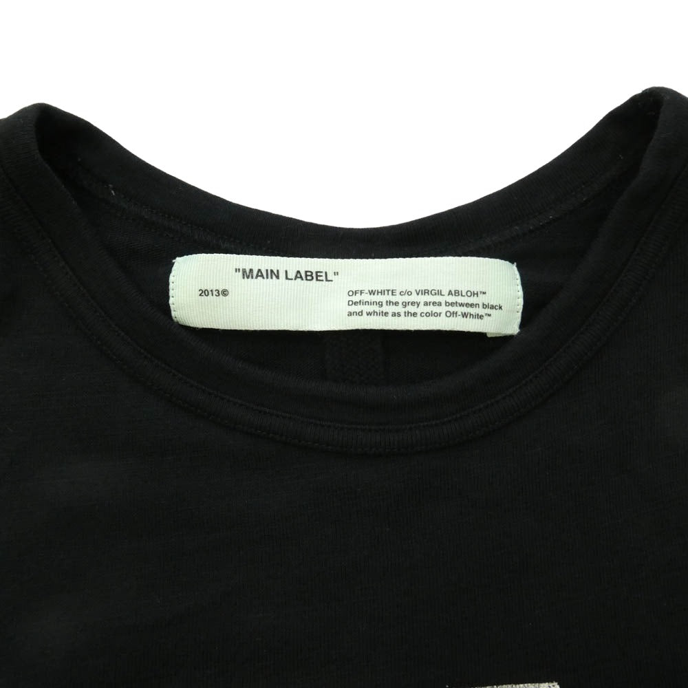 OFF-WHITE オフホワイト 18SS OMAA002S18001012 MONALISA SS TEE モナリザ バックアロー プリント Tシャツ 半袖 カットソー ブラック系 S【中古】