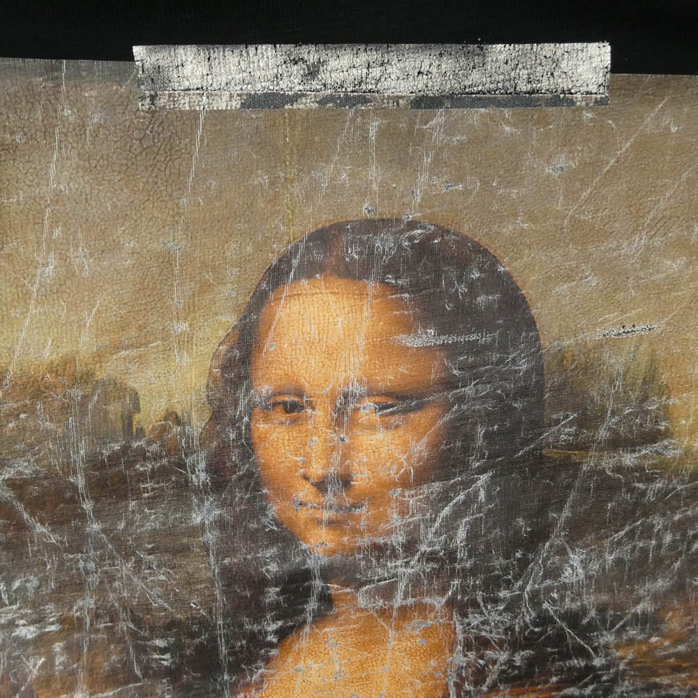 OFF-WHITE オフホワイト 18SS OMAA002S18001012 MONALISA SS TEE モナリザ バックアロー プリント Tシャツ 半袖 カットソー ブラック系 S【中古】