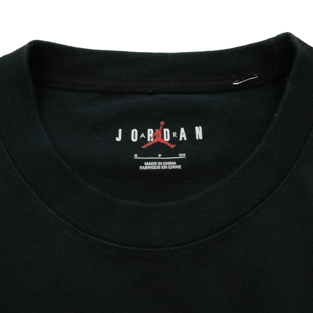 NIKE ナイキ OFF-WHITE オフホワイト DM0062-010 ? JORDAN BRAND ? Off-White オフホワイト 21AW SS Tee Tシャツ カットソー ロゴ刺繍 半袖 Tシャツ ブラック系 S【中古】