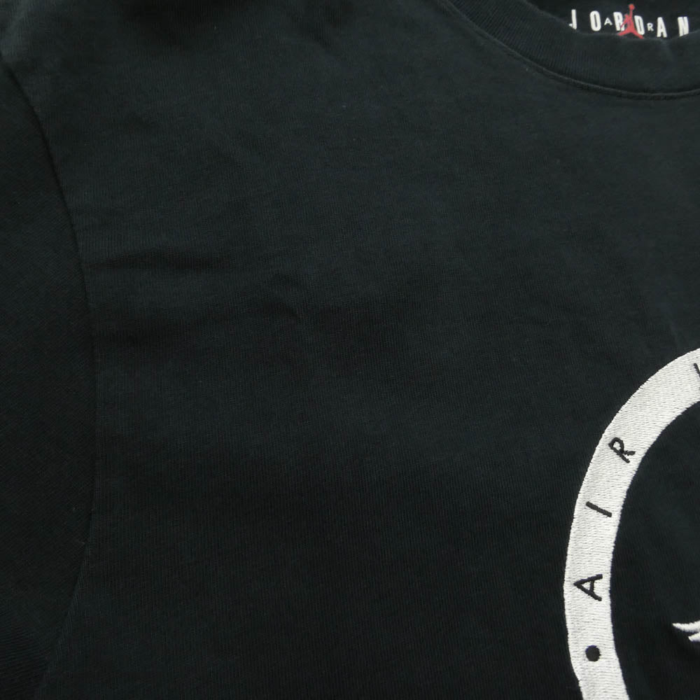 NIKE ナイキ OFF-WHITE オフホワイト DM0062-010 ? JORDAN BRAND ? Off-White オフホワイト 21AW SS Tee Tシャツ カットソー ロゴ刺繍 半袖 Tシャツ ブラック系 S【中古】