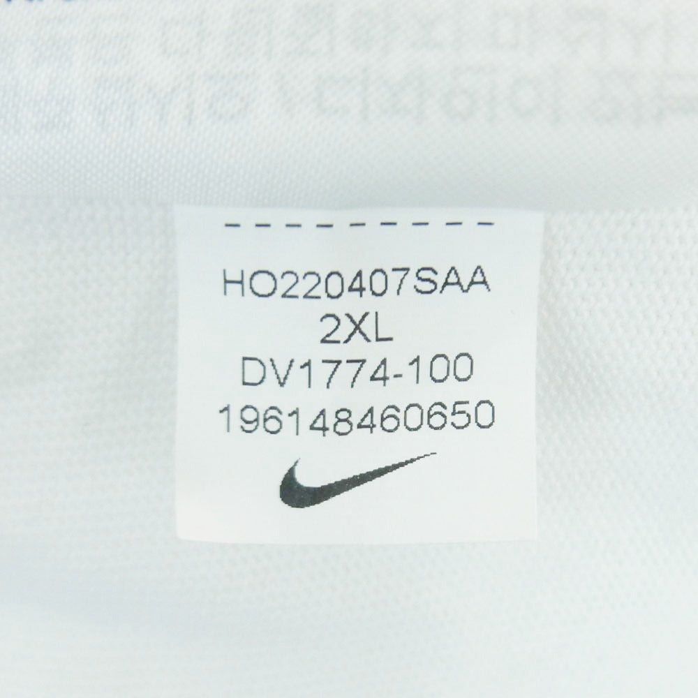 NIKE ナイキ STUSSY ステューシー DV1774-100 STUSSY Mens T-Shirt ステューシー 刺繍 ロゴ プリント Tシャツ 半袖 カットソー ホワイト系 XXL【中古】