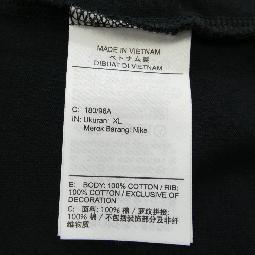 NIKE ナイキ DR0097-010 ×PEACEMINUSONE LS Tee ピースマイナスワン バッグデイジー プリント クルーネック 長袖 カットソー Tシャツ ブラック系 XL【中古】