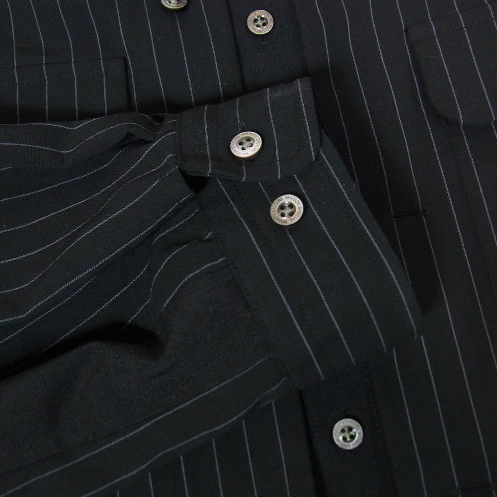 MAISON SPECIAL メゾンスペシャル 11261311623 Prime-Over Layering Open Collar Shirt プライム オーバー レイヤリング オープン カラー シャツ ブラック系 1【中古】