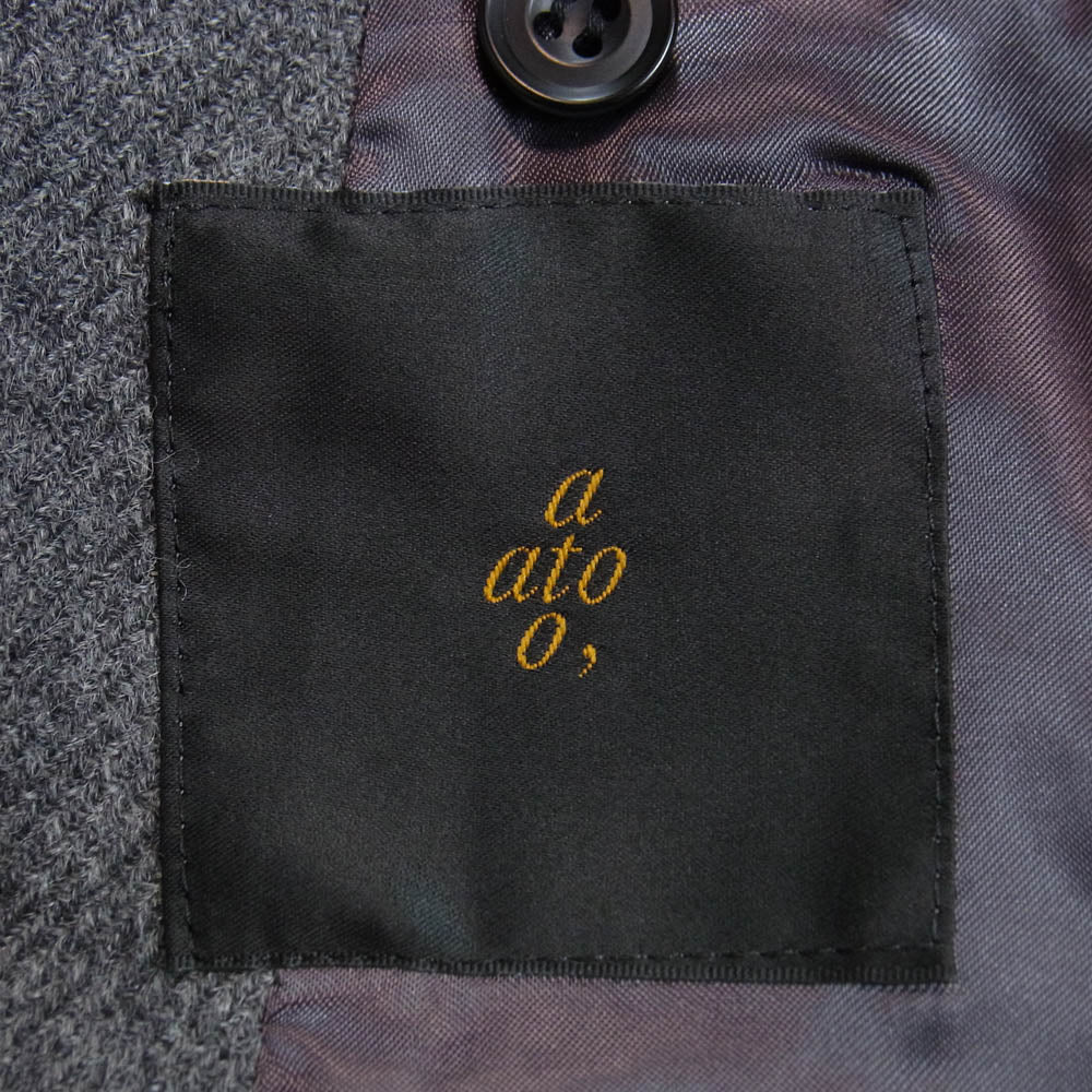 ato アトウ 19AW AM19C-C01 ウール チェスター コート ダークグレー系 46【中古】