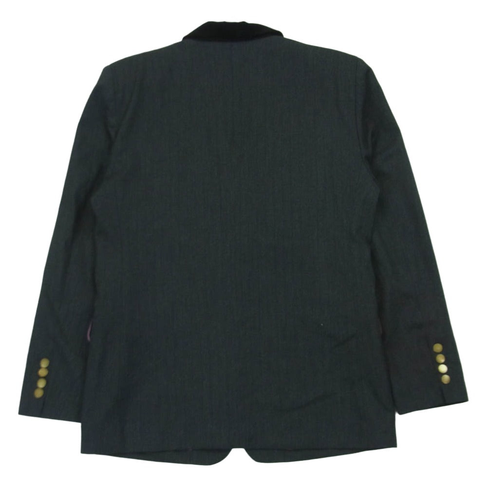 glamb グラム GB0425/BN01 Blue Noise Tailored Jacket ブルーノイズ ストライプ テーラード ジャケット グレー系 S【中古】