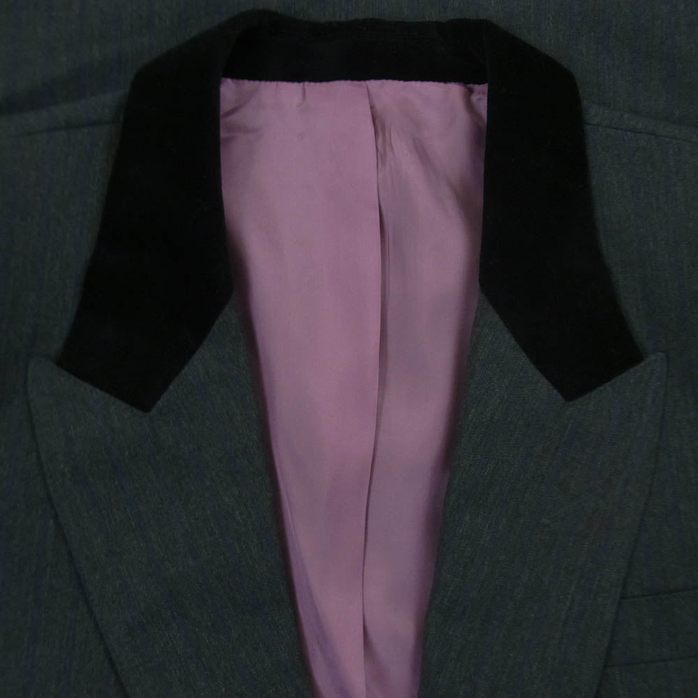 glamb グラム GB0425/BN01 Blue Noise Tailored Jacket ブルーノイズ ストライプ テーラード ジャケット グレー系 S【中古】