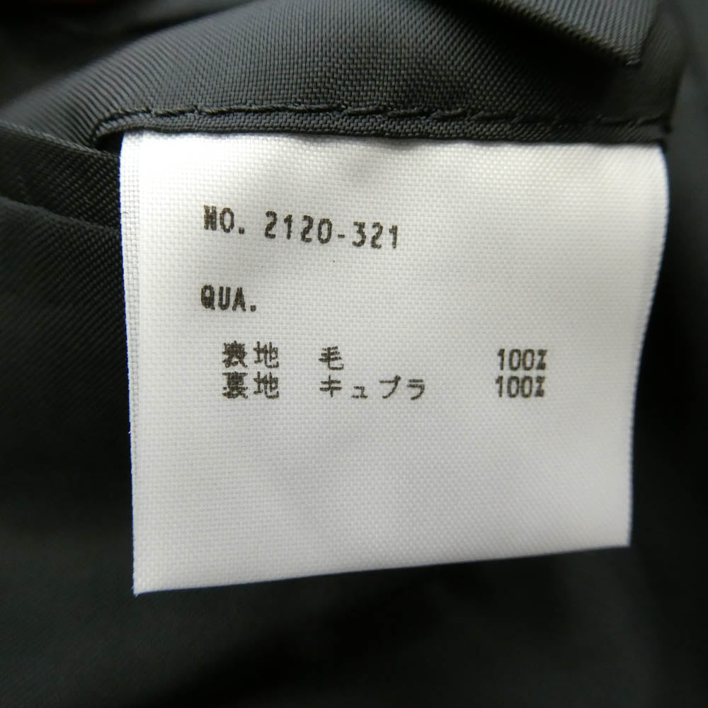 LAD MUSICIAN ラッドミュージシャン 20AW 2120-321 STANDARD 1B JACKET ストライプ ウール 本切羽 テーラード ジャケット チャコール系 44【中古】