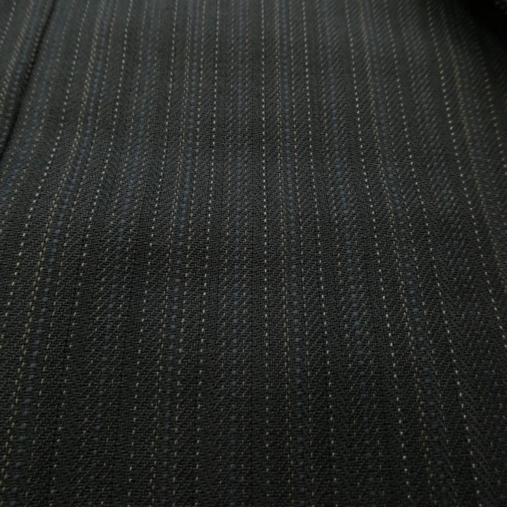 LAD MUSICIAN ラッドミュージシャン 20AW 2120-321 STANDARD 1B JACKET ストライプ ウール 本切羽 テーラード ジャケット チャコール系 44【中古】