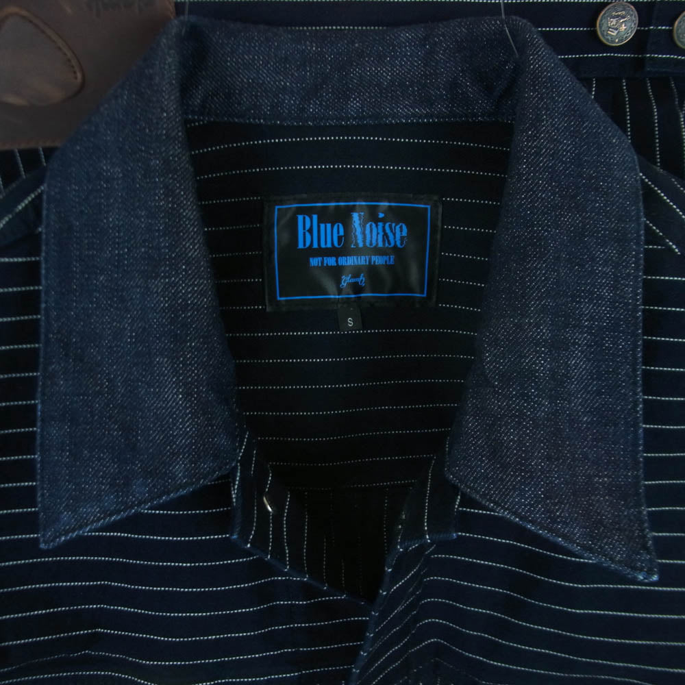 glamb グラム GB0425/BN03 Blue Noise Denim Jacket ブルーノイズ ストライプ デニム ジャケット インディゴブルー系 S【中古】
