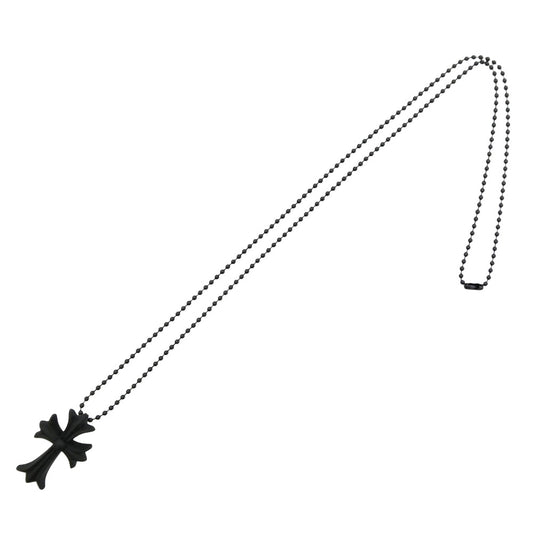 CHROME HEARTS クロムハーツ（原本無） RUBBER CH CRS ラバー CHクロス シリコン ネックレス ブラック系【中古】