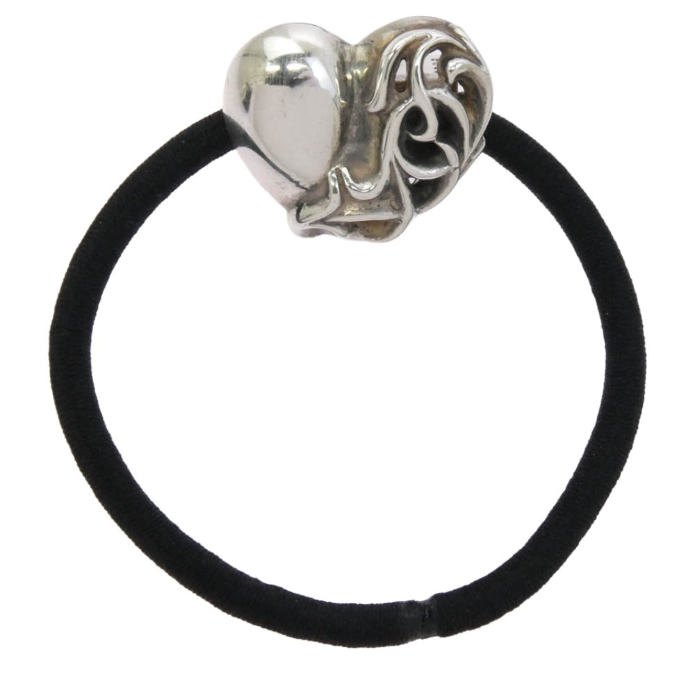 CHROME HEARTS クロムハーツ（原本無） HAIRBAND ハート ヘアゴム コンチョ シルバー系【中古】
