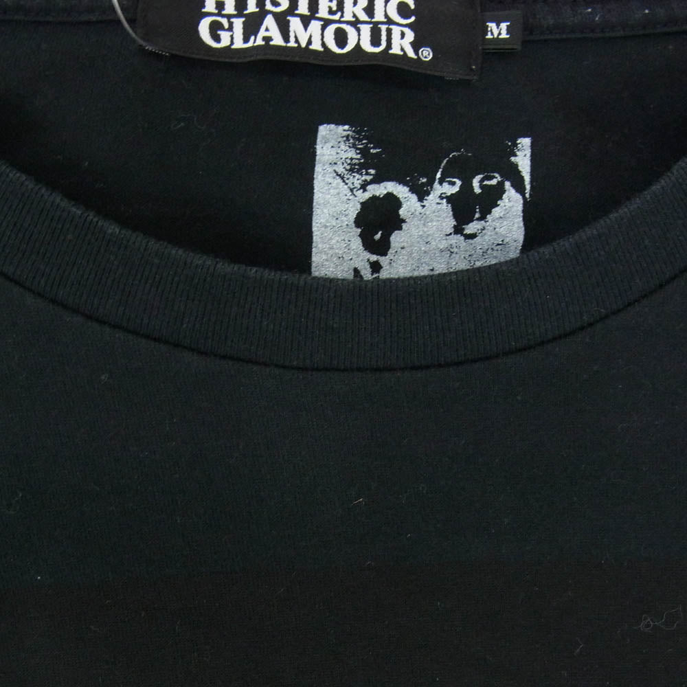 HYSTERIC GLAMOUR ヒステリックグラマー 4CT-5752 × KURT COBAIN カート・コバーン 半袖 コットン プリント Tシャツ ブラック系 M【中古】