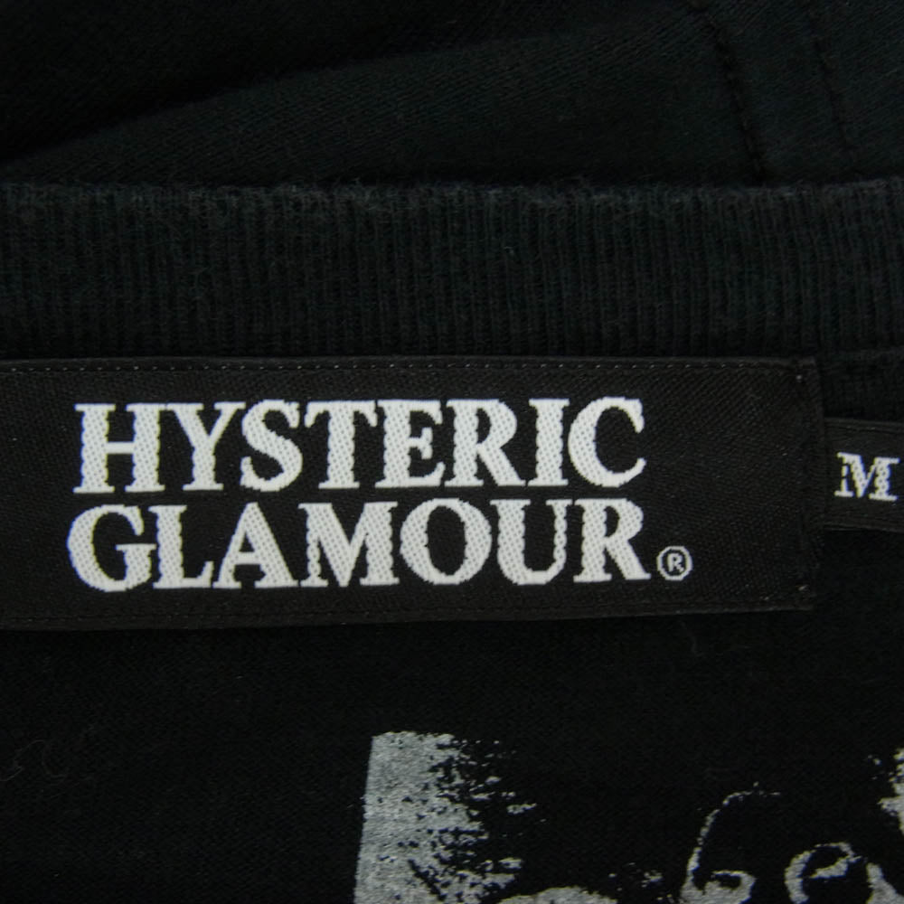 HYSTERIC GLAMOUR ヒステリックグラマー 4CT-5752 × KURT COBAIN カート・コバーン 半袖 コットン プリント Tシャツ ブラック系 M【中古】