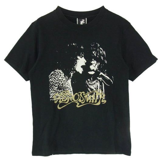 HYSTERIC GLAMOUR ヒステリックグラマー 4CT-2522 Aerosmith エアロスミス 半袖 コットン プリント Tシャツ ブラック系 M【中古】