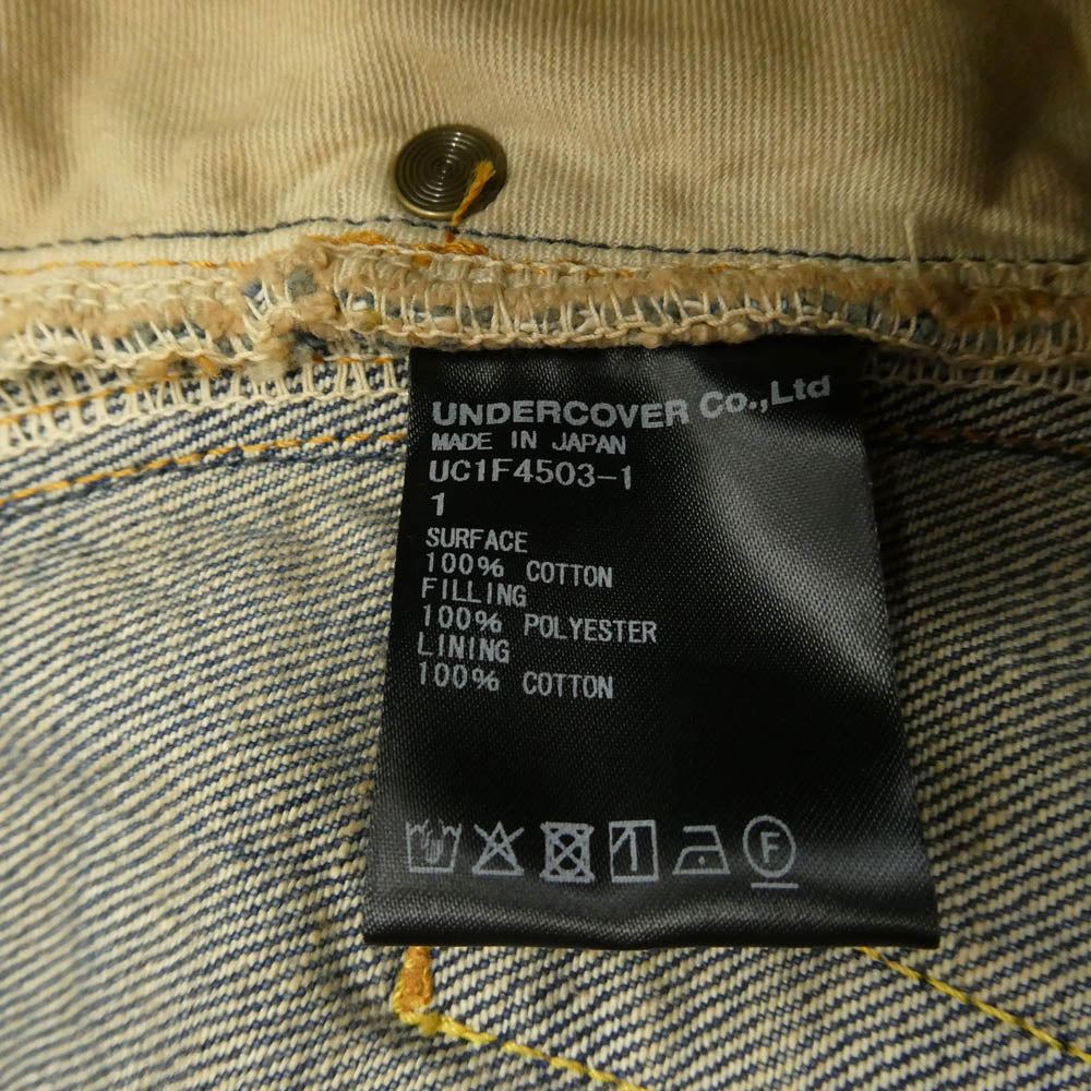 UNDERCOVER アンダーカバー 26SS UC1F4503-1 ダメージ加工 デニム パンツ ブルー系 1【極上美品】【中古】