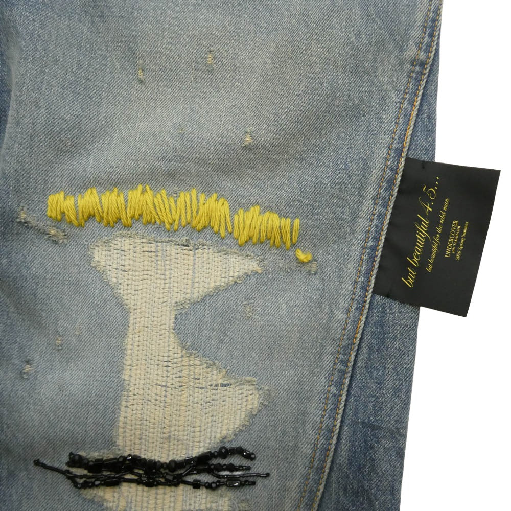 UNDERCOVER アンダーカバー 26SS UC1F4503-1 ダメージ加工 デニム パンツ ブルー系 1【極上美品】【中古】