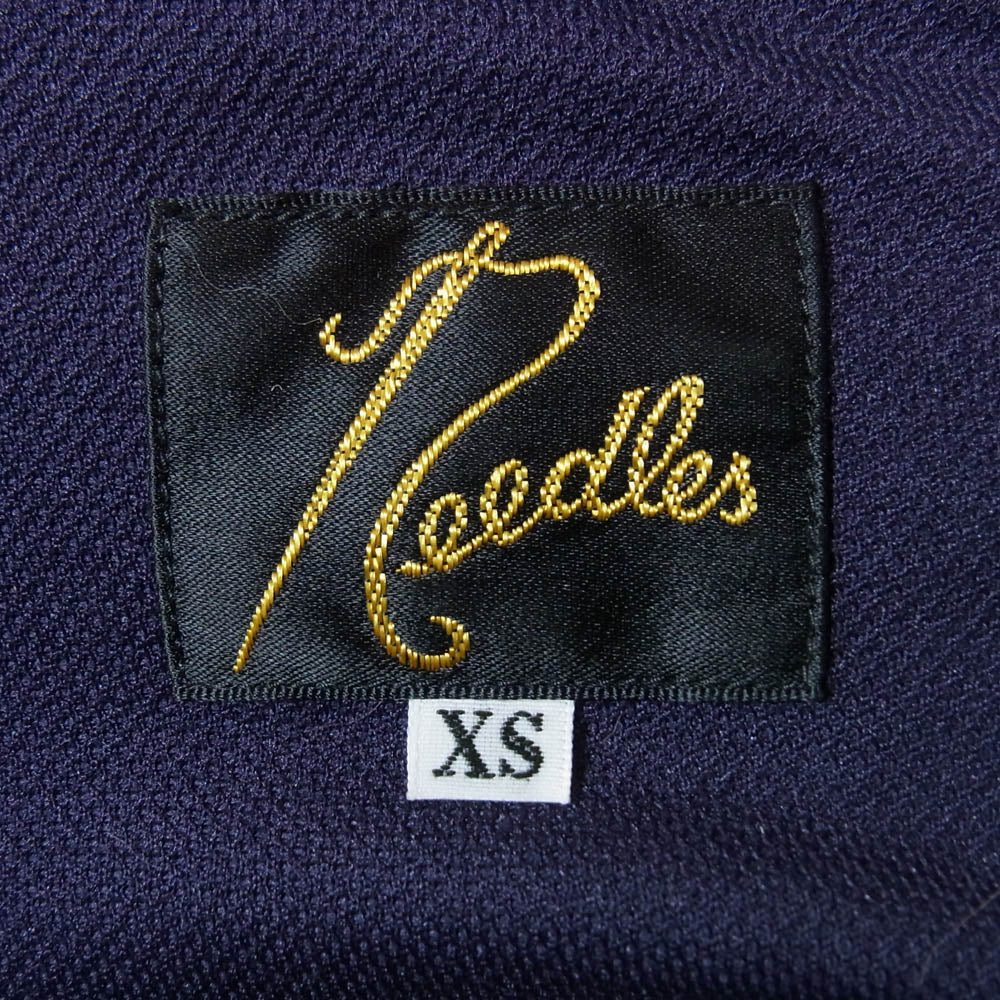 Needles ニードルス 22AW LQ266 L/S Crew Neck Tee-PE/C Jersey ロングスリーブ パピヨン刺繍 長袖 Tシャツ カットソー パープル系 XS【中古】