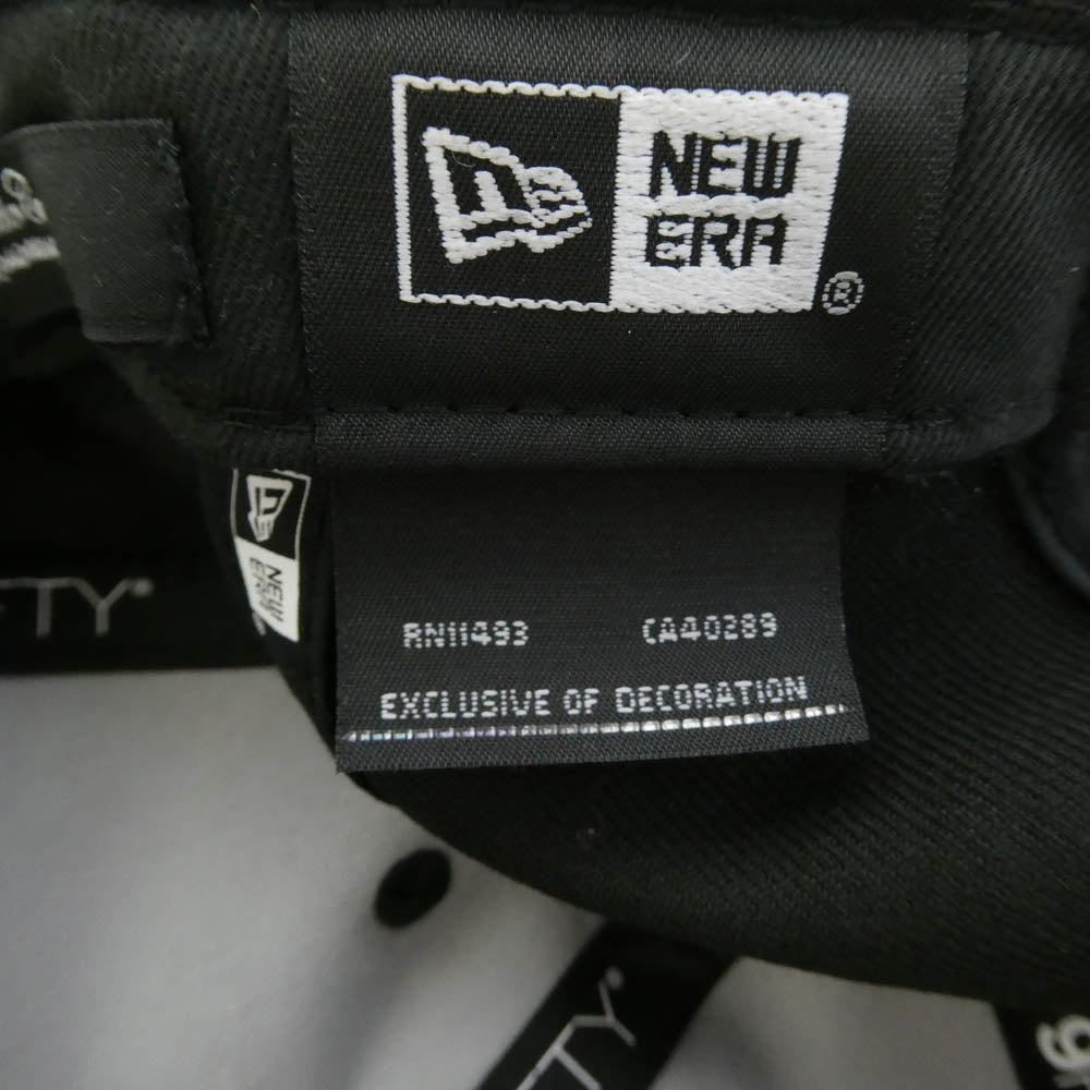 UNDERCOVER アンダーカバー NEW ERA ニューエラ NEW ERA ニューエラ RETRO CROWN I CAN SEE MORE THAN YOU CAN SEE メッセージ刺繍 ベースボール キャップ 帽子 ブラック系【中古】