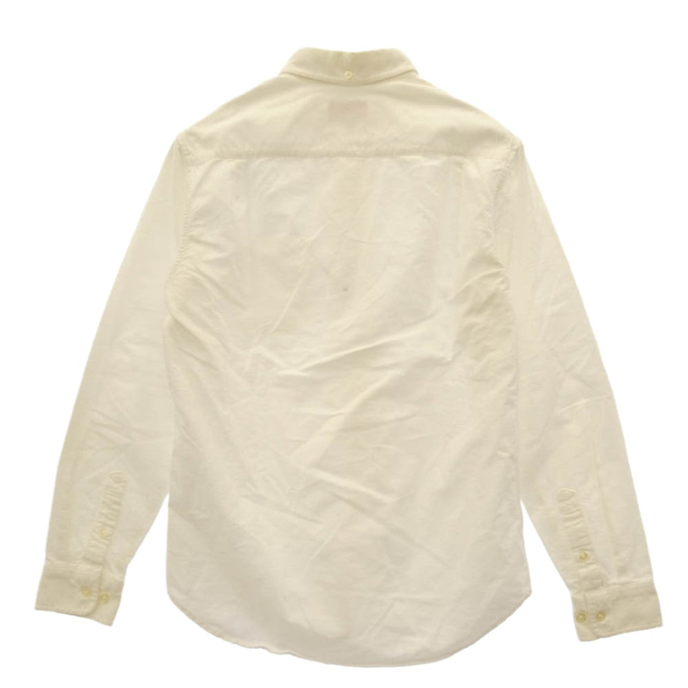 Supreme シュプリーム ワングラム期 ボタンダウン フランネル シャツ 長袖 ホワイト系 S【中古】