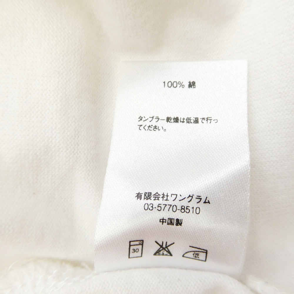 Supreme シュプリーム 16SS Woven Tape L/S Pocket Tee テープ ロゴ ポケット Tシャツ 長袖 ホワイト系 S【中古】