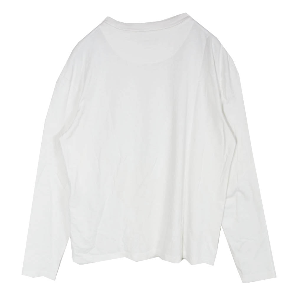 JIL SANDER ジルサンダー 22AW J47GC0002 オーガニックコットン クルーネック ロングスリーブ カットソー 長袖 Tシャツ ホワイト系 S【中古】
