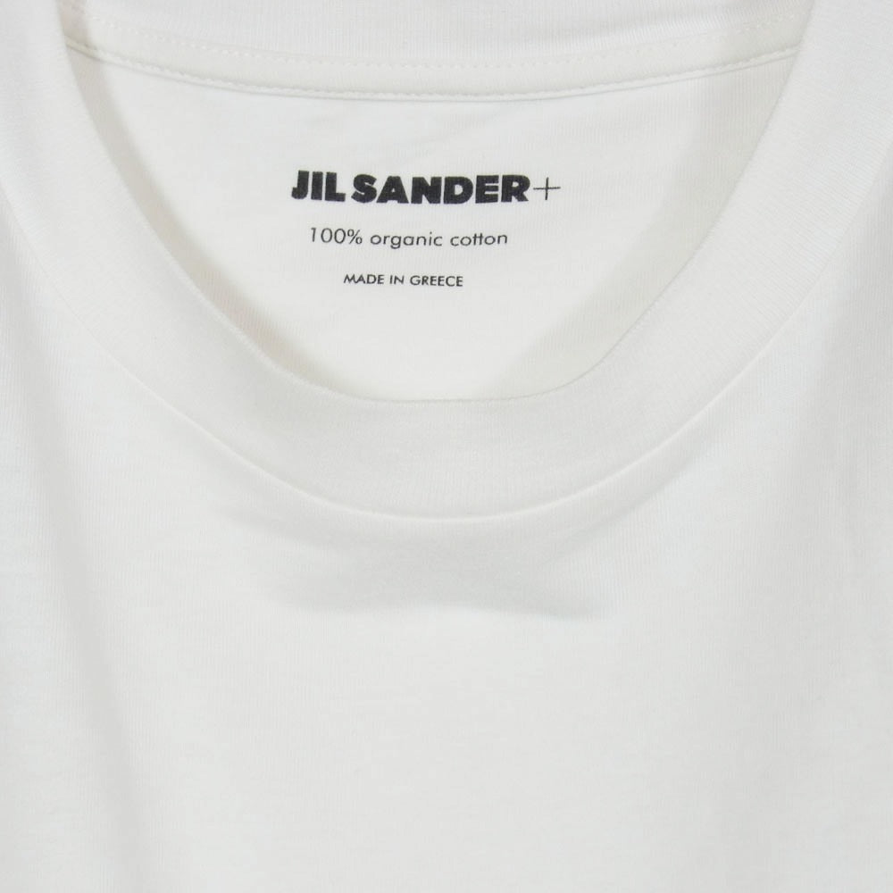 JIL SANDER ジルサンダー 22AW J47GC0002 オーガニックコットン クルーネック ロングスリーブ カットソー 長袖 Tシャツ ホワイト系 S【中古】