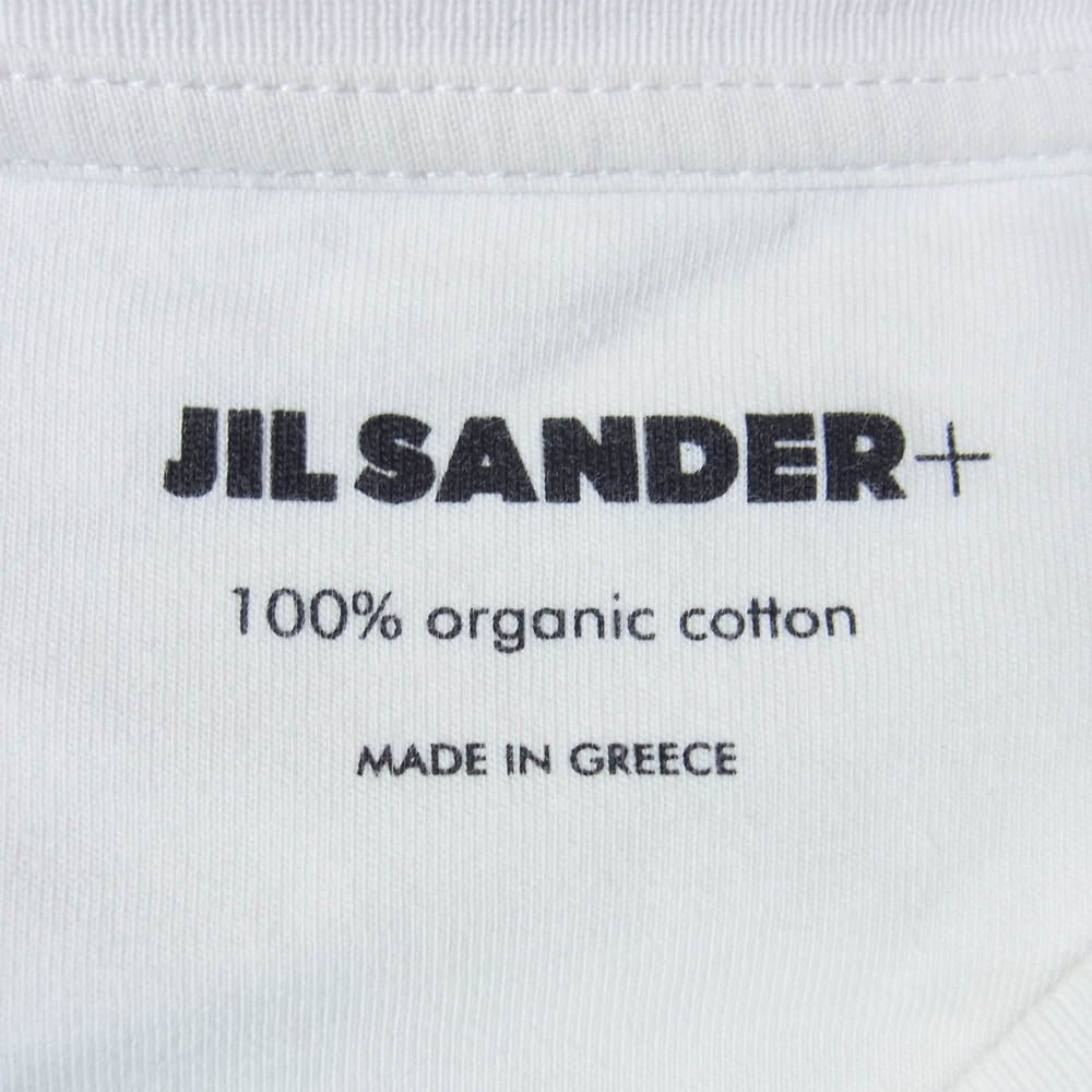 JIL SANDER ジルサンダー 22AW J47GC0002 オーガニックコットン クルーネック ロングスリーブ カットソー 長袖 Tシャツ ホワイト系 S【中古】