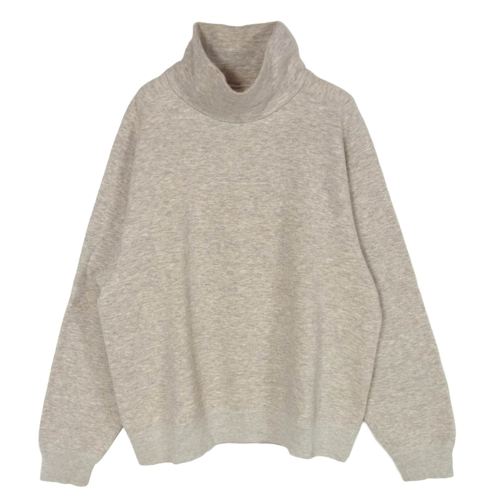 ウル 20FCYW01 COTTON YAK WOOL HIGH NECK SWEAT コットンヤクウール ハイネック スウェット ベージュ系 2【中古】