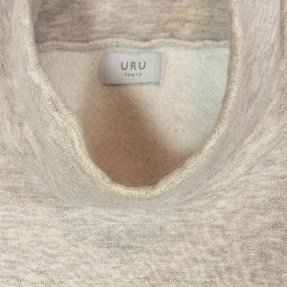 ウル 20FCYW01 COTTON YAK WOOL HIGH NECK SWEAT コットンヤクウール ハイネック スウェット ベージュ系 2【中古】